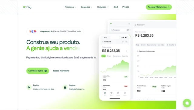 Abacate Pay checkout screen